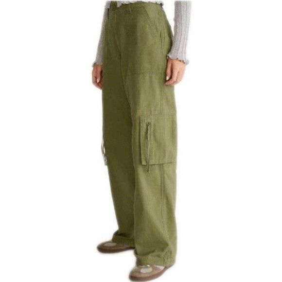 Aeropostale Pants - Aeropostale Women's Green Utility Cargo Pants  Mid-rise Relax Fit  XL
